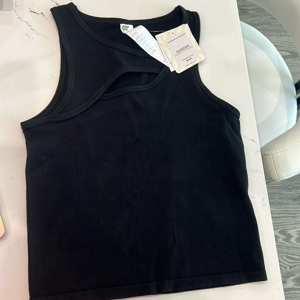 Fabletics Cloud Seamless Cut Out Halter Tank